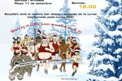 Cartell cursa solidària de Nadal "Santa Calidae"